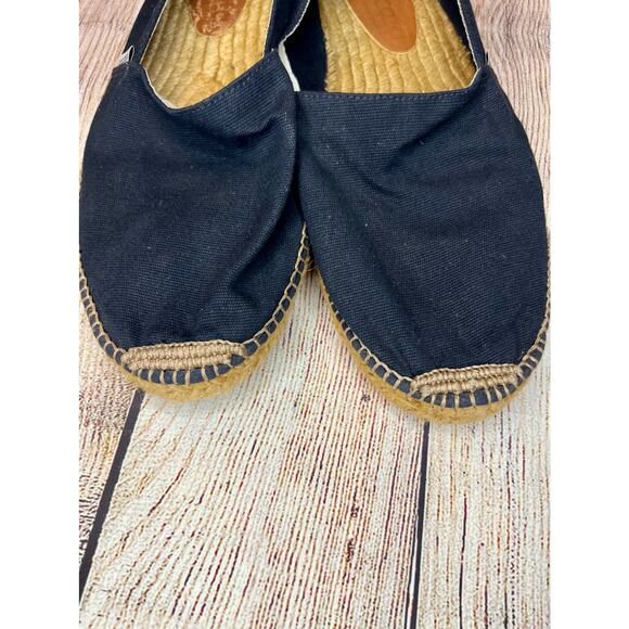 Viscata espadrille flats size 44 navy Canvas Slip on - Picture 5 of 9